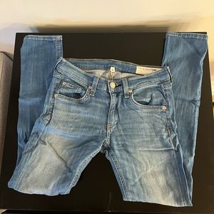 Rag & Bone skinny jeans with holes